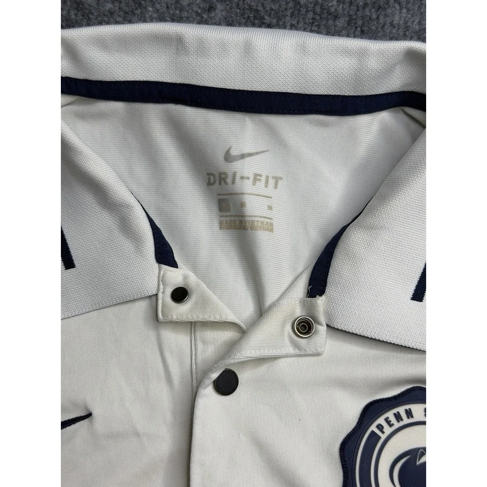 Nike Georgia Bulldogs Mens M Cream Rivalry Performance Polo Team Issue, Glory